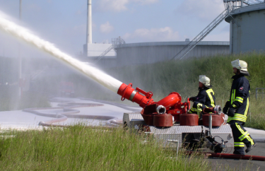 Treinamento espuma de combate a incêndio